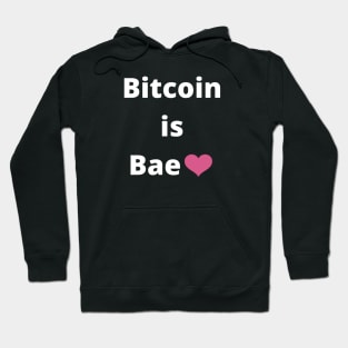 Bitcoin is Bae heart emoji Hoodie